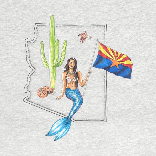 Arizona Mermaid by Elizabeth Weglein Art